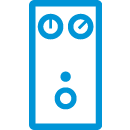 Outline of an effects pedal