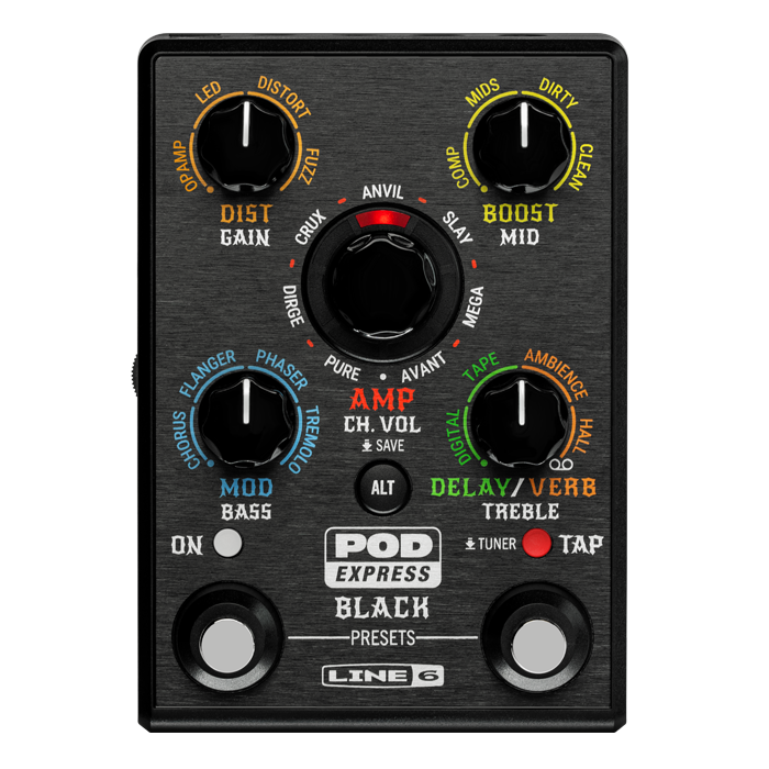 POD Express Black amp and effects processor pedal