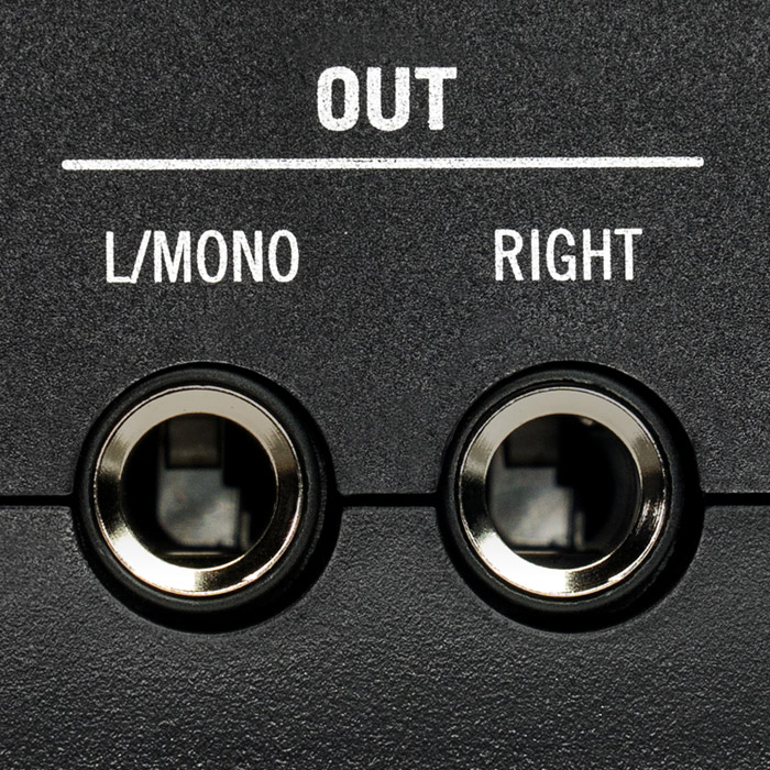 Left/Mono and Right Outputs